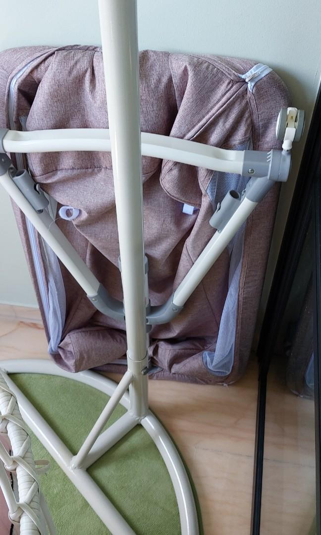 Baby crib, foldable, rocking, tilting, Babies & Kids, Baby Nursery