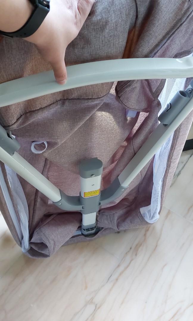 Baby crib, foldable, rocking, tilting, Babies & Kids, Baby Nursery