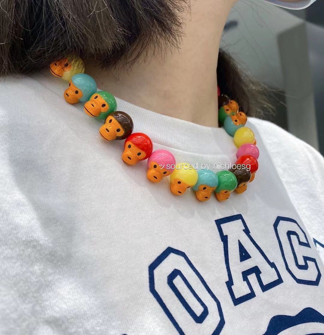 BAPE BABY MILO RAINBOW NECKLACE, Women's Fashion, Jewelry