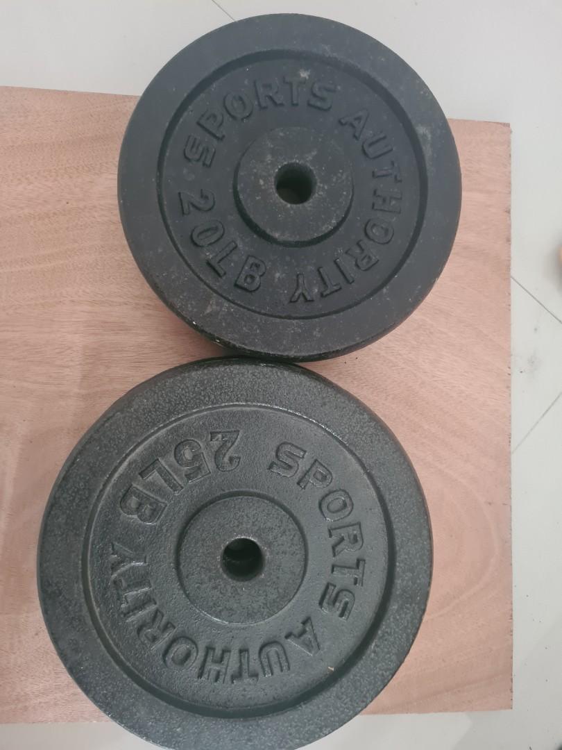 Barbell plates set, Sports Equipment, Exercise & Fitness, Weights