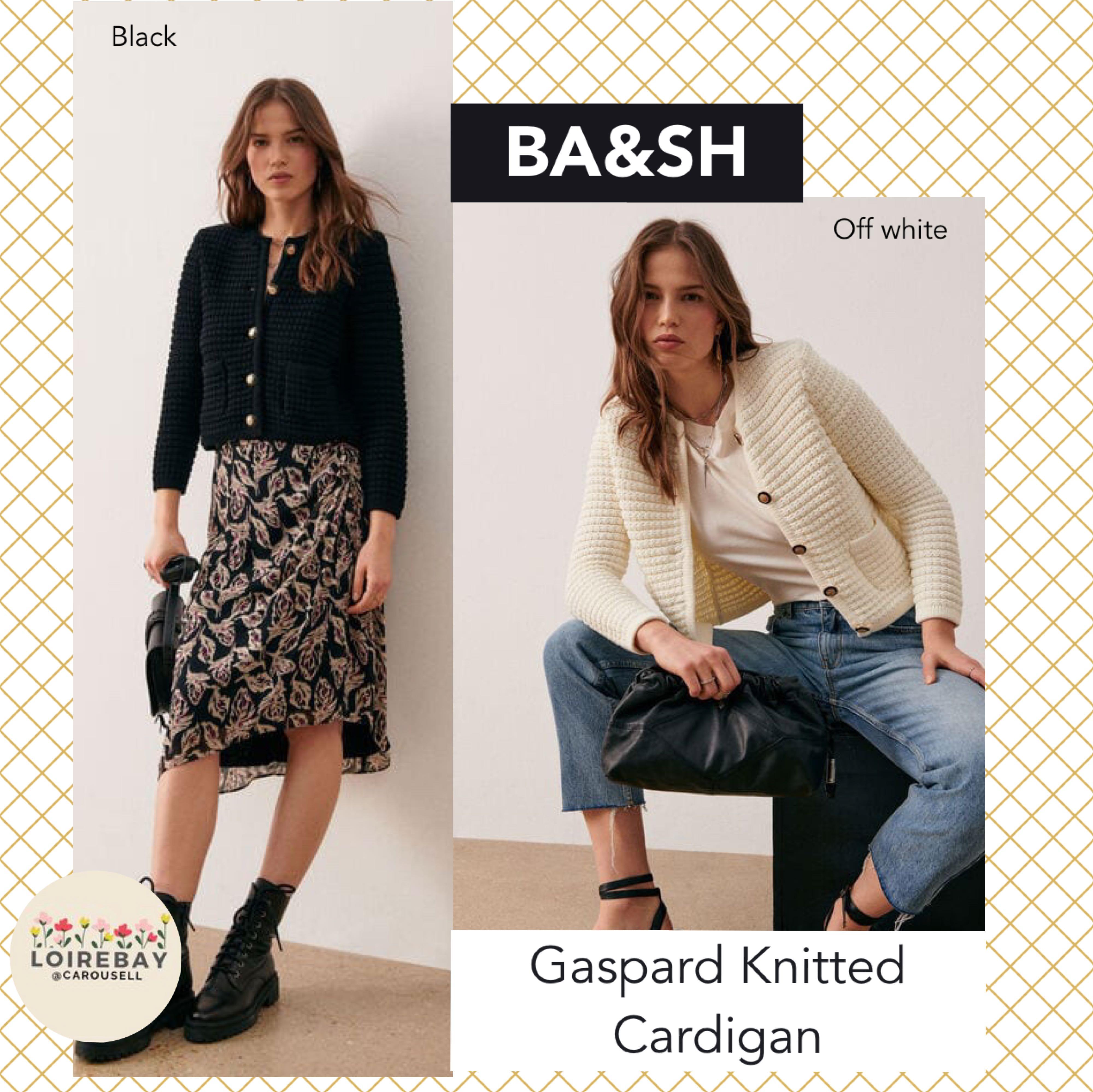 Ba&sh Gaspard Knitted Cardigan Black