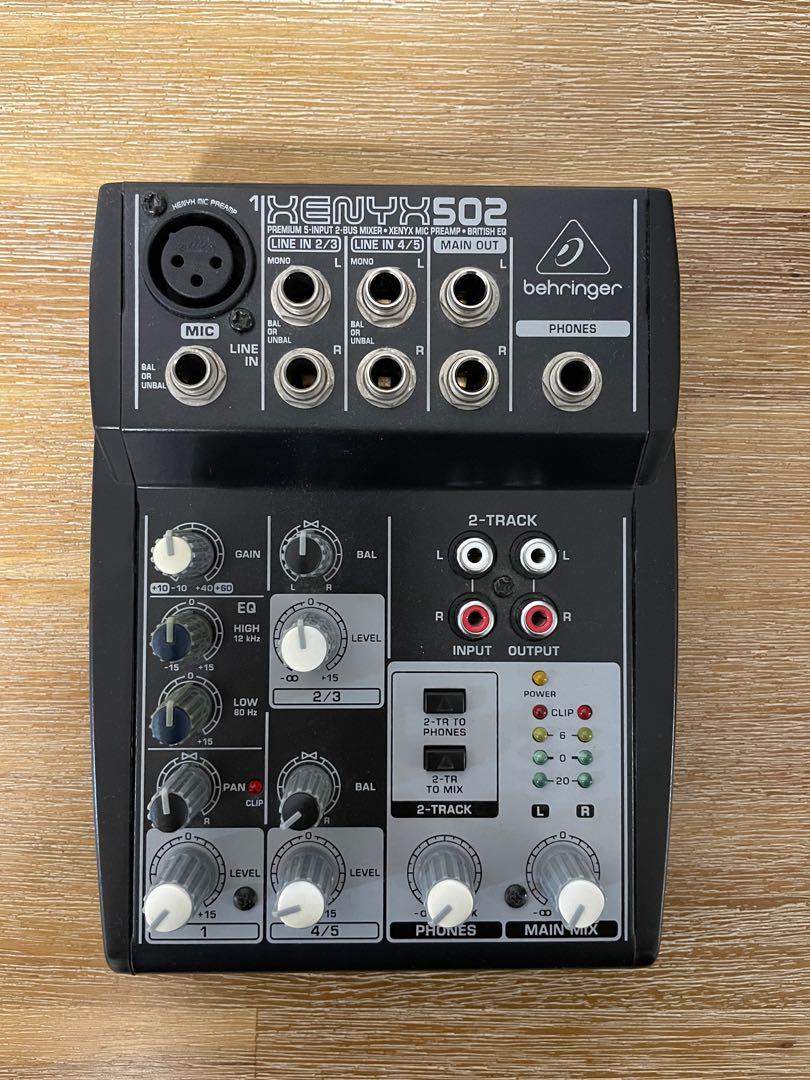 Behringer Xenyx 502 compact audio mixer, Hobbies & Toys, Music & Media