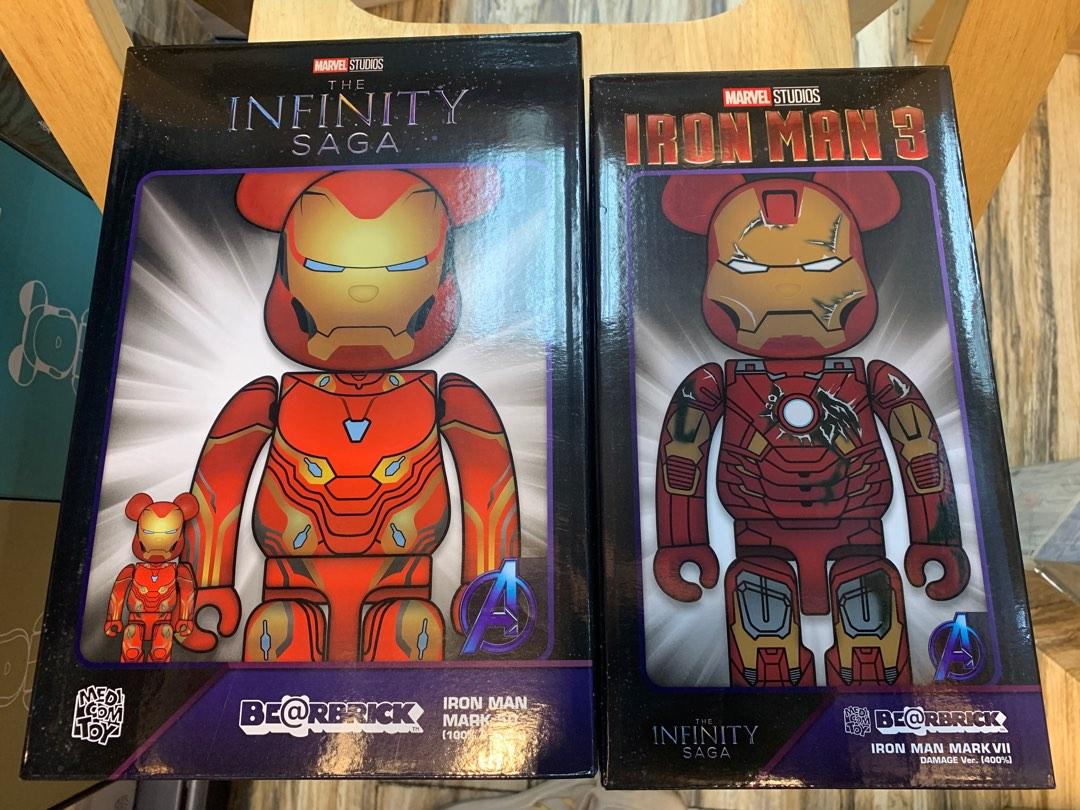 Be@rbrick iron man mark 50 400+100%, 興趣及遊戲, 玩具& 遊戲類