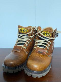BIG RIG BOOTS 牛皮半筒靴 近全新品 US 5