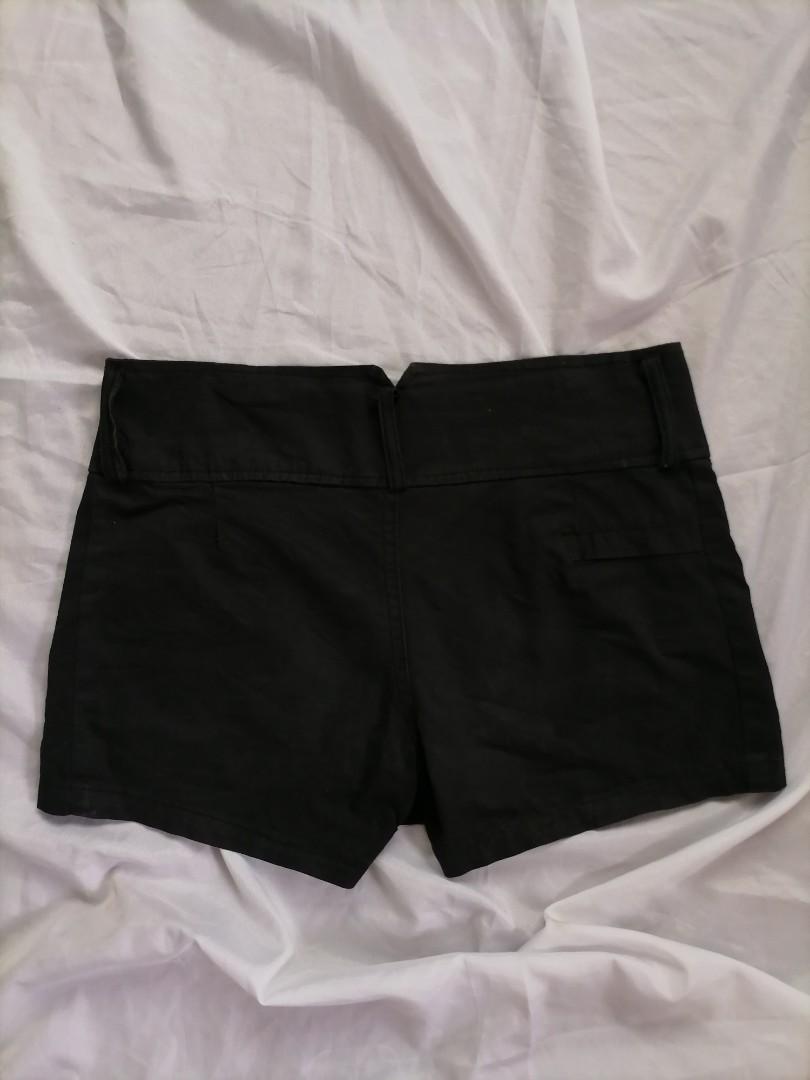 black mini skort, Women's Fashion, Bottoms, Shorts on Carousell
