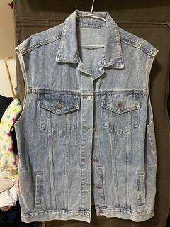 Black vin牛仔背心