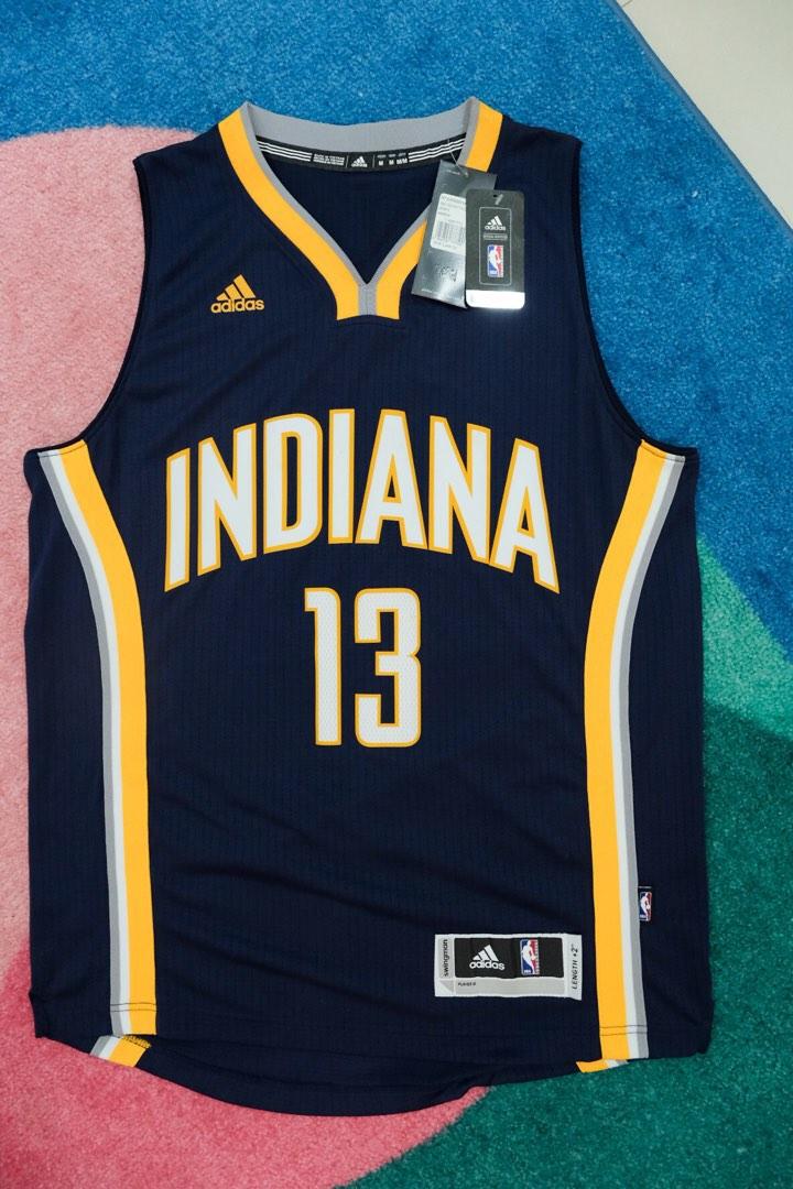 BNWT Authentic Adidas Paul George Pacers Rev30 Swingman Jersey