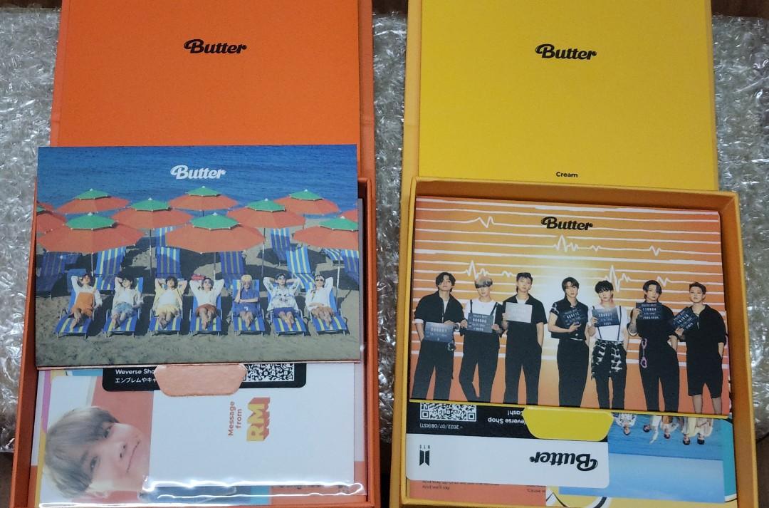 BTS Butter Album Set with BTS Popup freebies, Hobbies & Toys