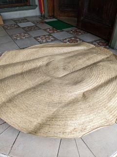 Buri Rattan Hemp Round Rug Carpet
