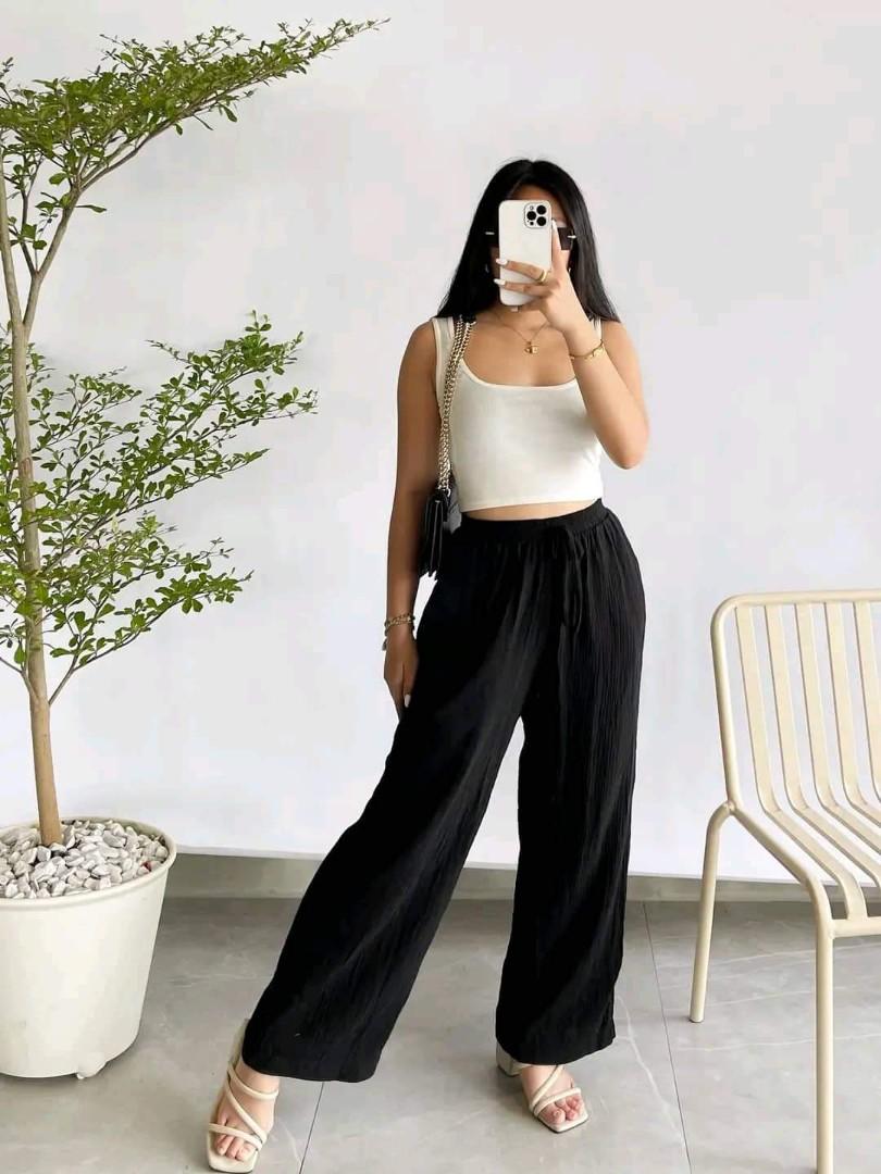 CAFE PANTS (Category: Other Bottoms) located in Cainta. Submitted by agirlnamedkatkatII (Listing ID 1180103344, Image 2). Description: CAFÉ PANTS P390.00 FABRIC: SPECIAL FABRIC - PREMIUM COTTON GAUZE FREESIZE CAN FIT FROM SMALL TO SEMI-LARGE NOTE: PLEASE PROVIDE 2ND AND 3RD COLOR OPTION.