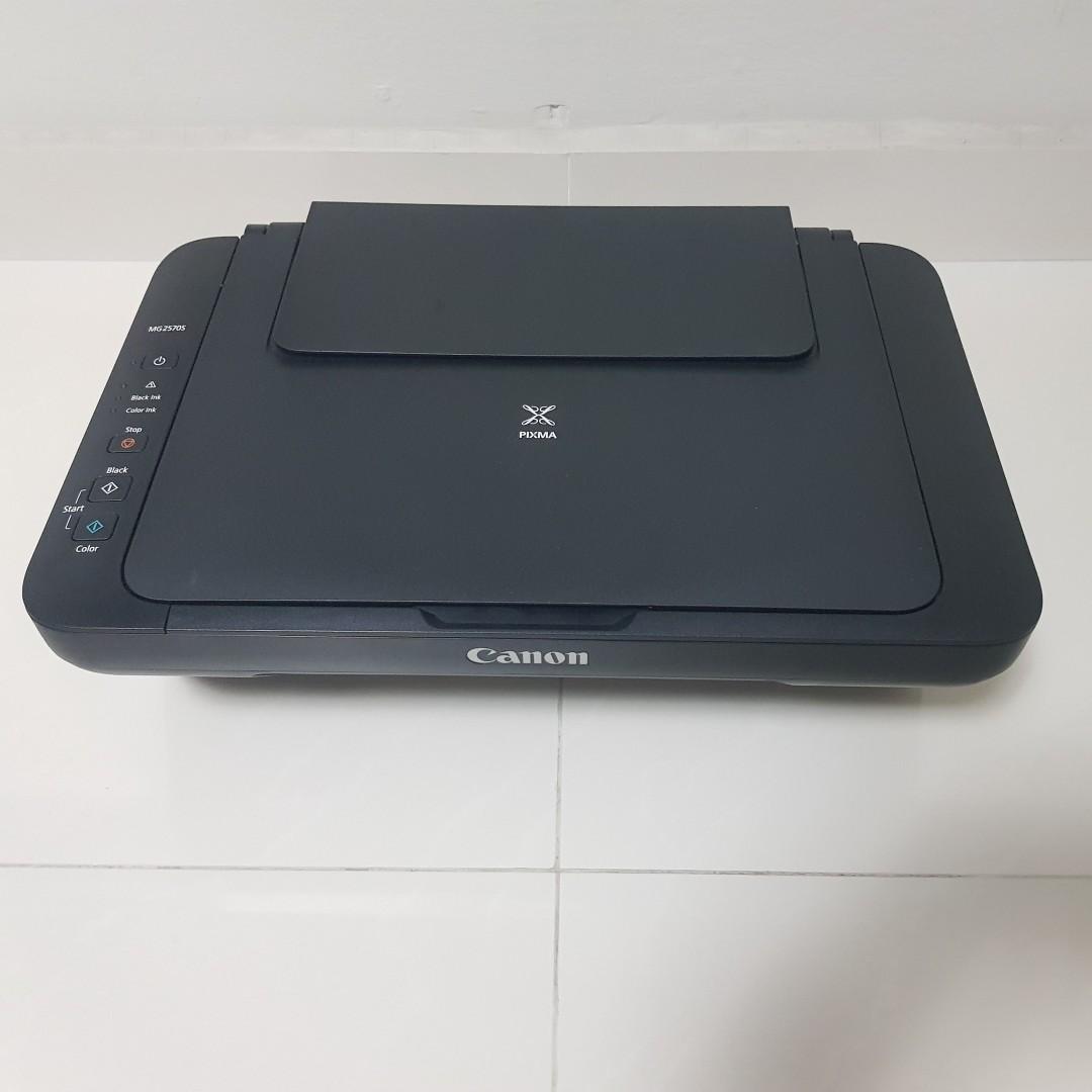 PIXMA MG 2570S Canon printer without ink cartridge, Computers & Tech