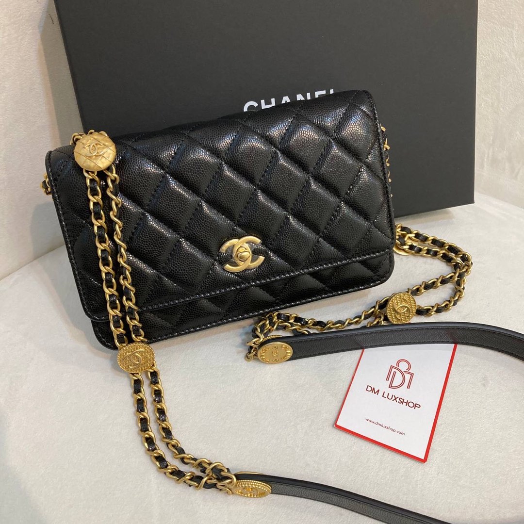 Chanel 22A WOC Caviar GHW, Luxury, Bags & Wallets on Carousell