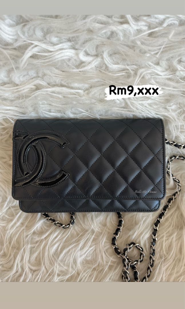 Chanel Cambon Wallet on Chain, Luxury, Bags & Wallets on Carousell