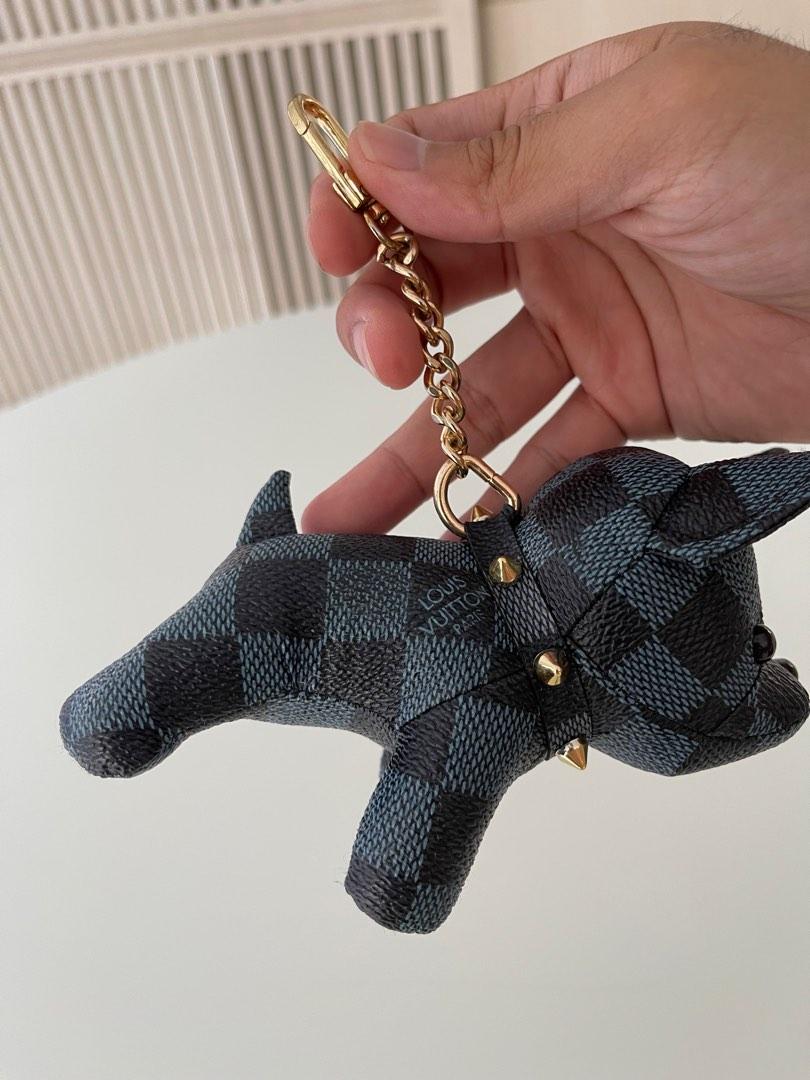 Louis Vuitton Monogram Porte Cles Animal Dog Bag Charm MP1995 Used Japan