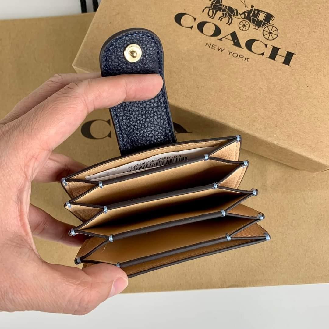 Coach Accordion Card Case In Colorblock, Women's Fashion, Bags
