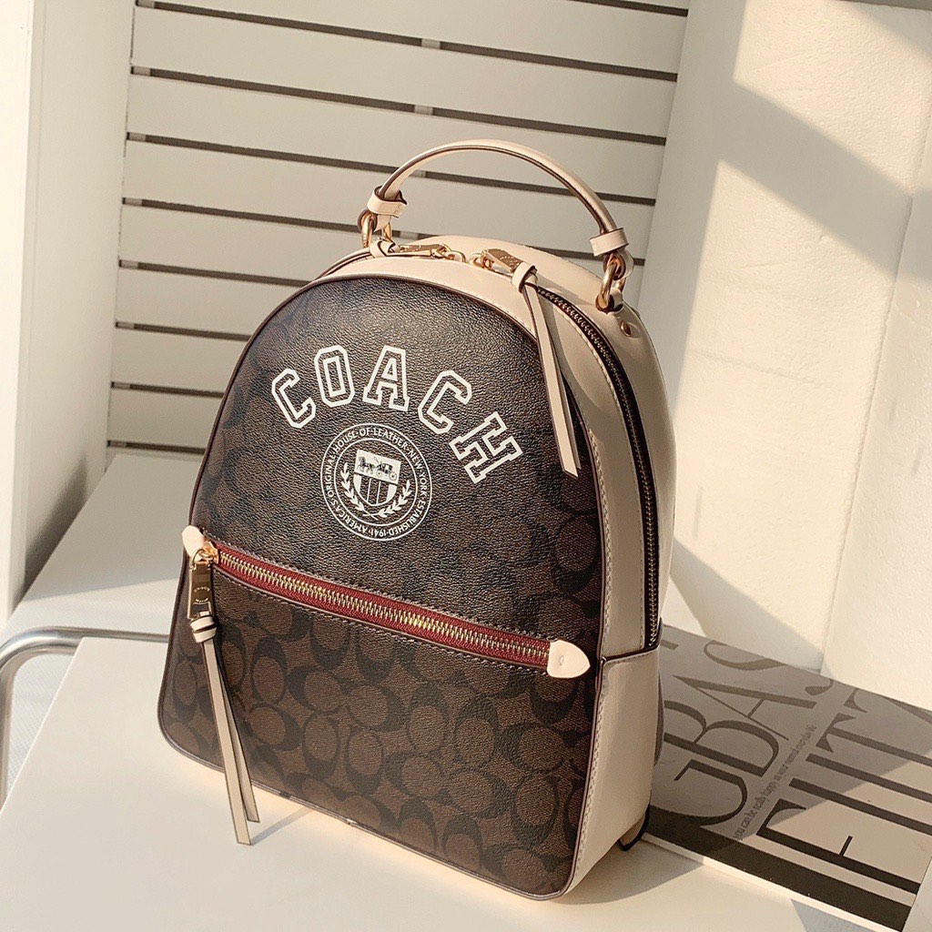 Coach jordyn backpack with signature 2025 canvas