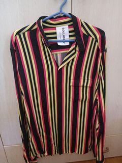 Collusion bright red and yellow shirt