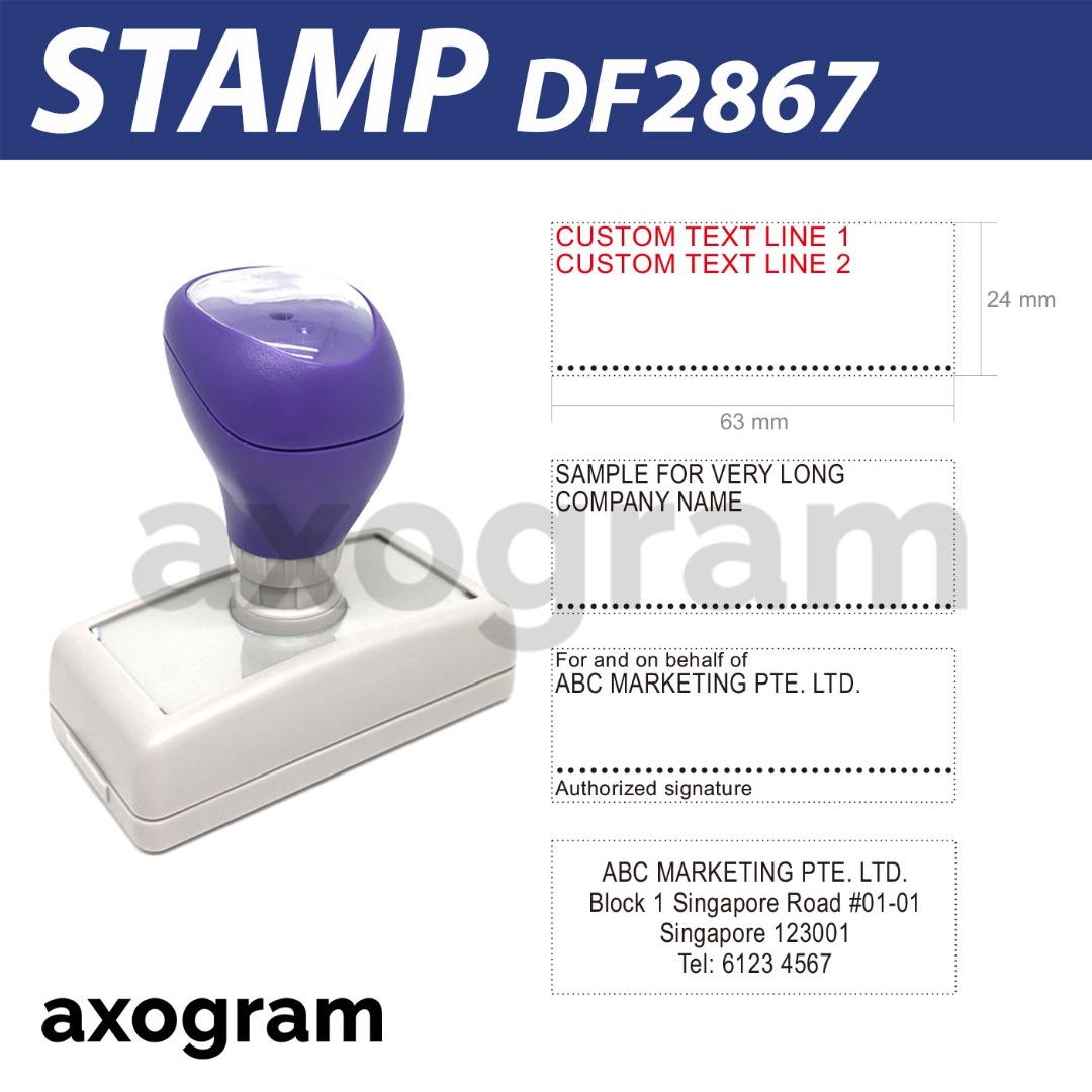 Customised Company Stamp Ready-made | Corporate Pre-Ink Stamp ...