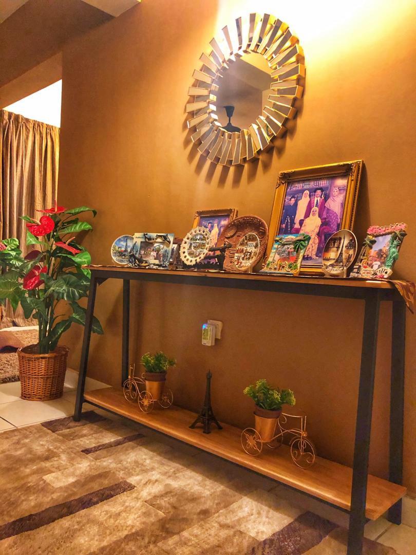 Ethnic console on sale table