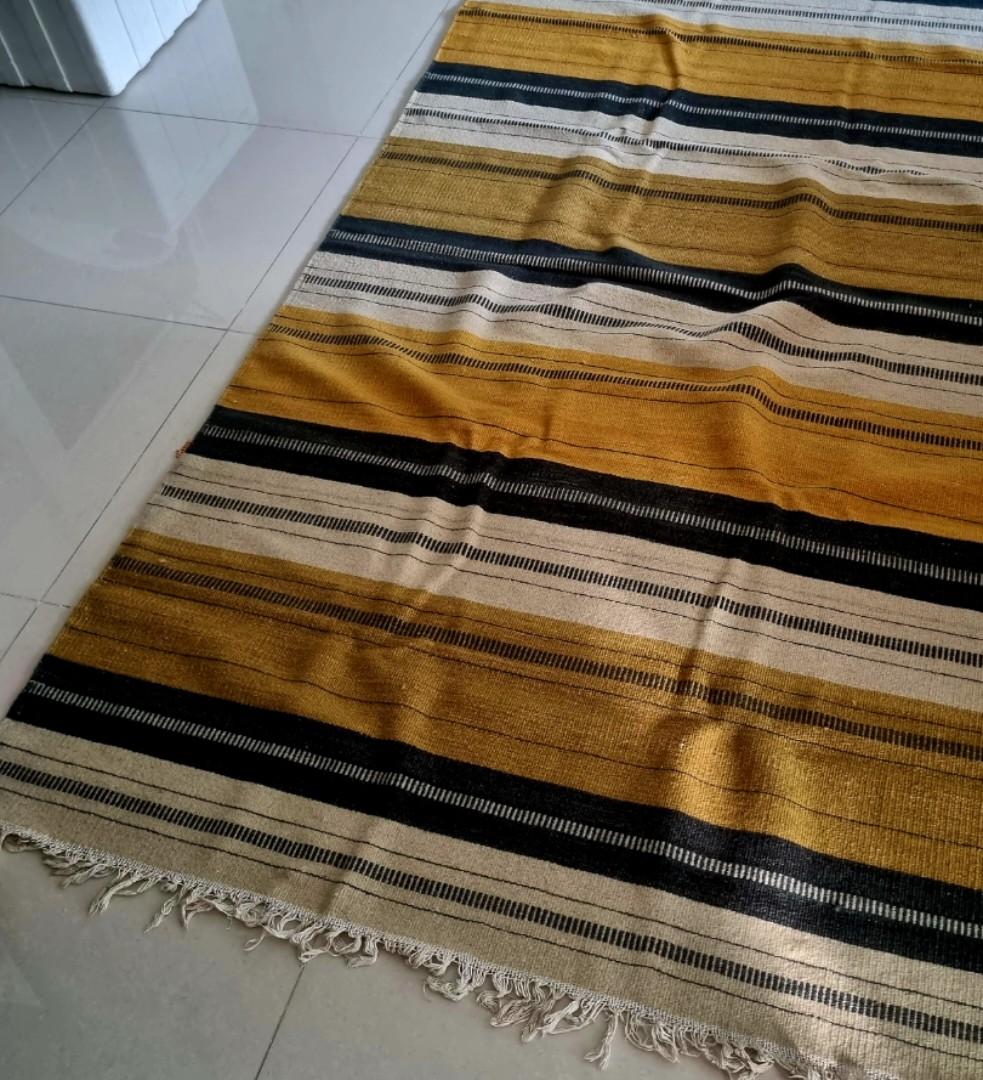 Crate and Barrel Jute Rug 240cm x 144cm, Furniture & Home Living, Home