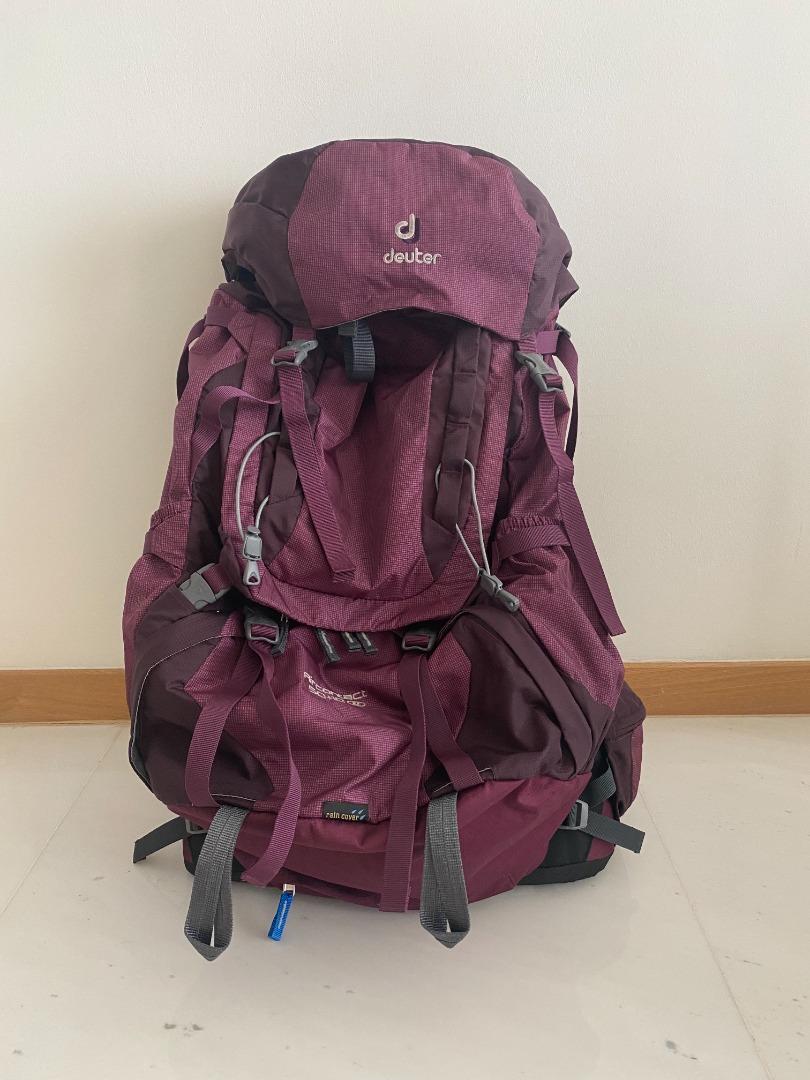 DEUTER Aircontact 50+10 SL, Women's Fashion, Bags & Wallets, Backpacks ...
