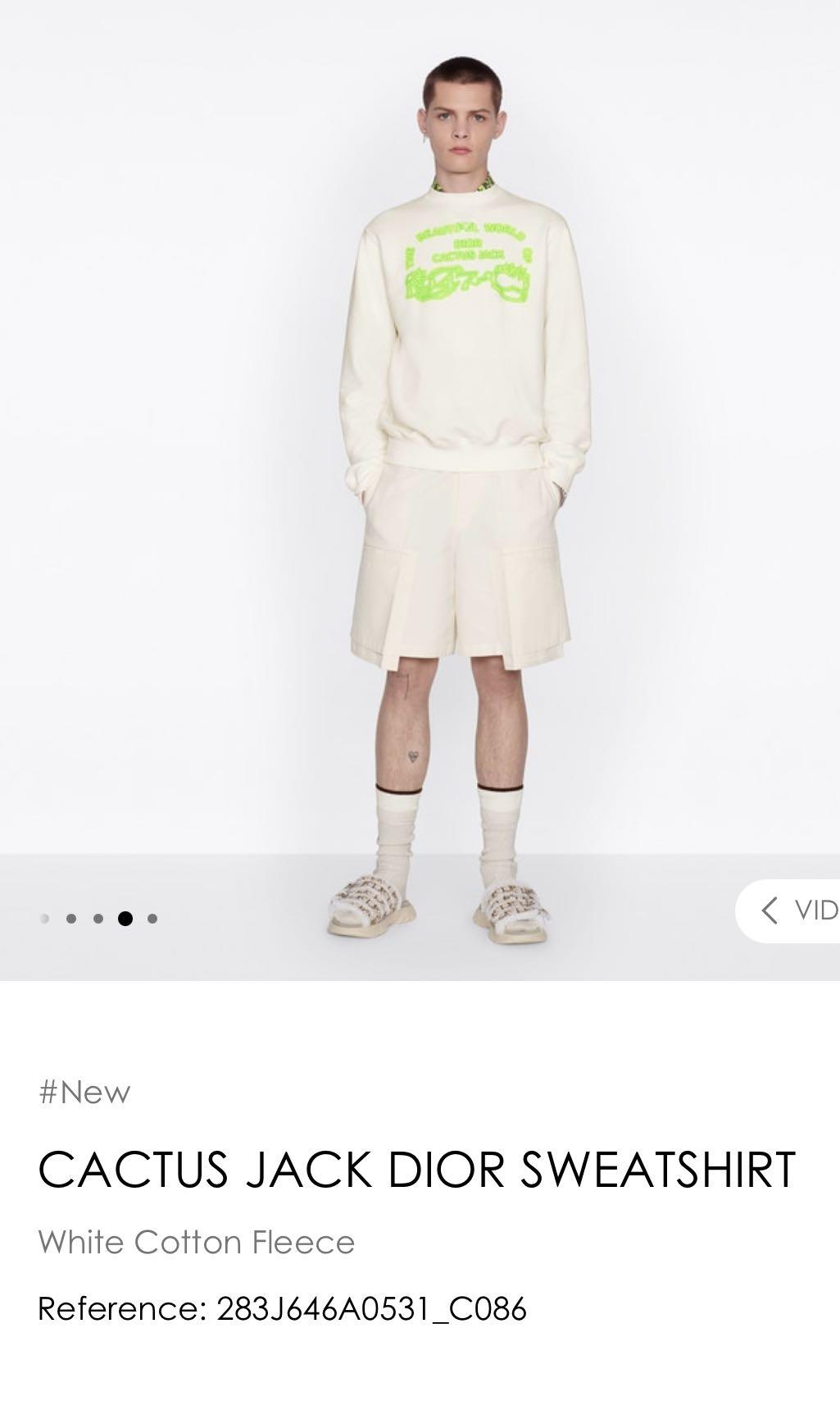 Dior Cactus Jack Sweatshirt/ Dior Sweater/ Cactus Jack Sweater/ Dior Jacket,  Men's Fashion, Coats, Jackets and Outerwear on Carousell