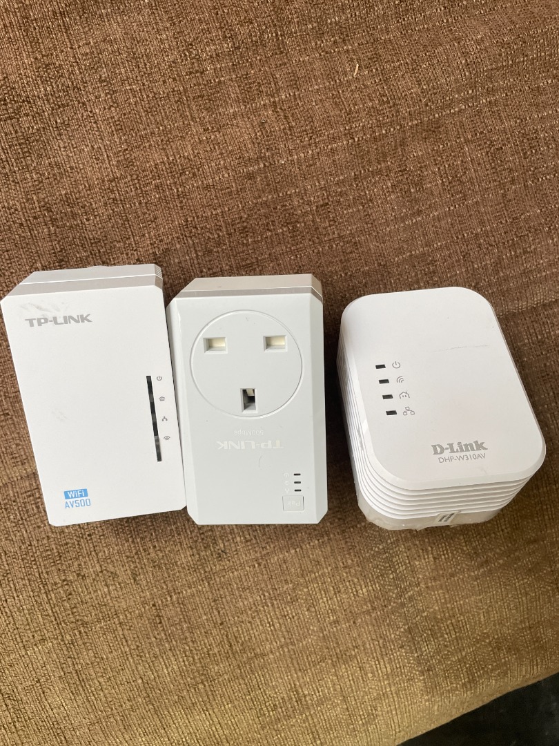 DLink and TPLink Powerline WIFI extenders (have been used as a set