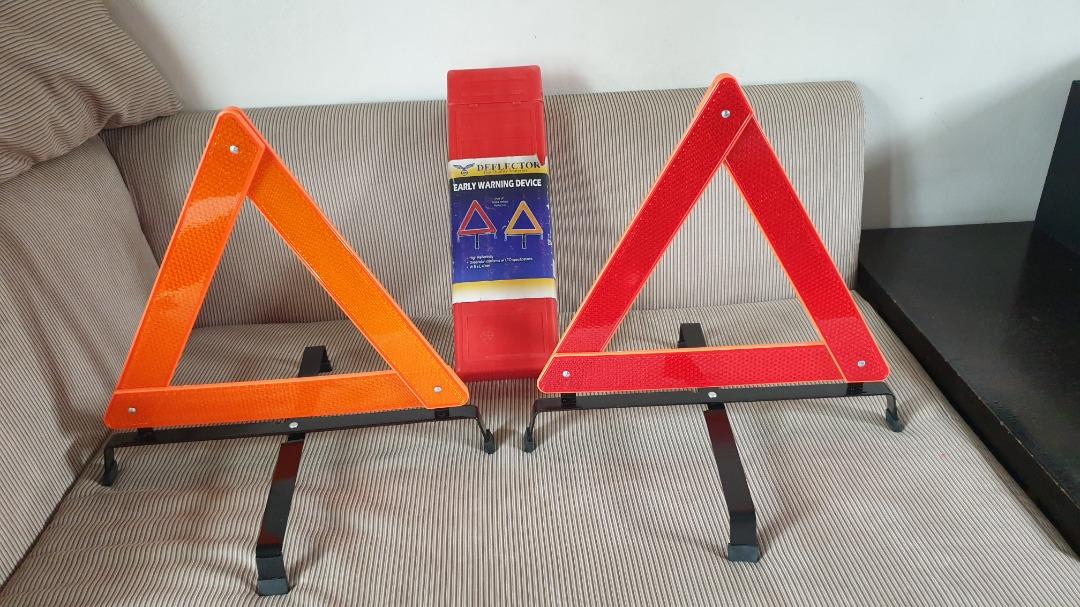Emergency Safety Triangle Road Warning Deflector Sign, Car Parts ...