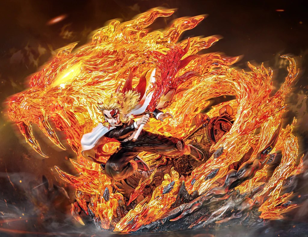 KYOJURO RENGOKU - Flame Pillar - Watercolor