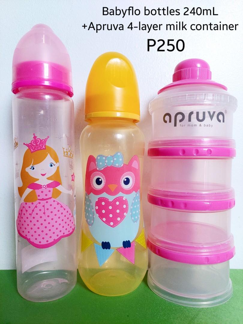 FEEDING BOTTLES + MILK CONTAINER, Babies & Kids, Nursing & Feeding
