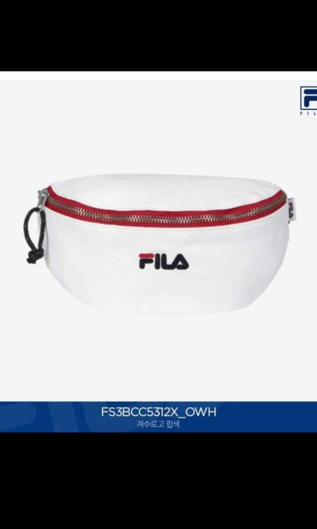 White fila clearance bum bag