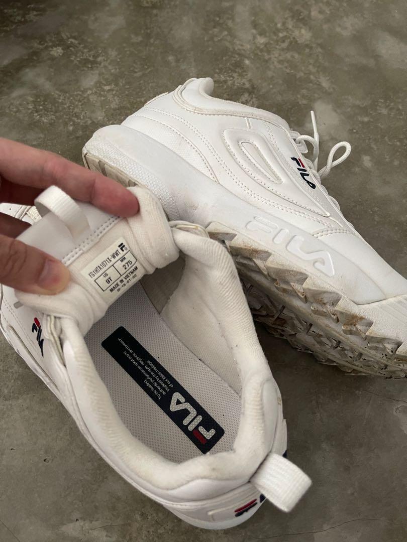 White fila trainers top mens