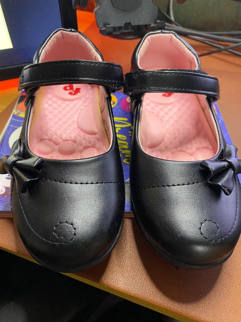 Fisher Price Black School Shoes Mary Jane Bow Strappy, Babies & Kids