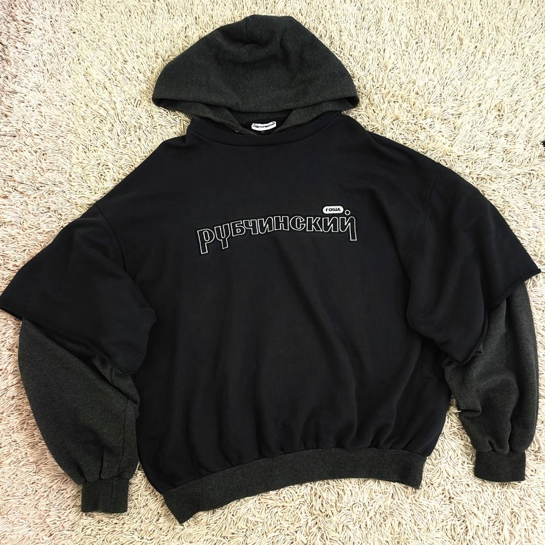 特販格安Gosha Rubchinskiy COMBO HOODED SWEAT18SS トップス