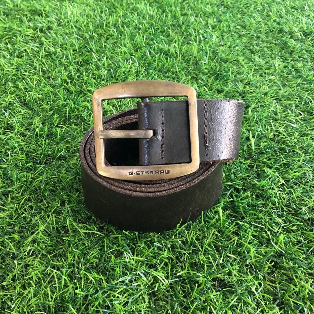 G Star Raw Solid Brass Belt Genuine Leather Men s Fashion