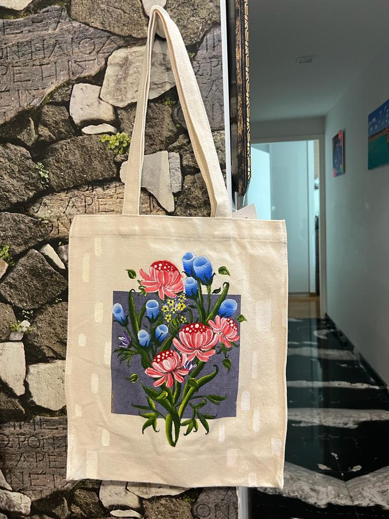 Hand painted outlet canvas bags
