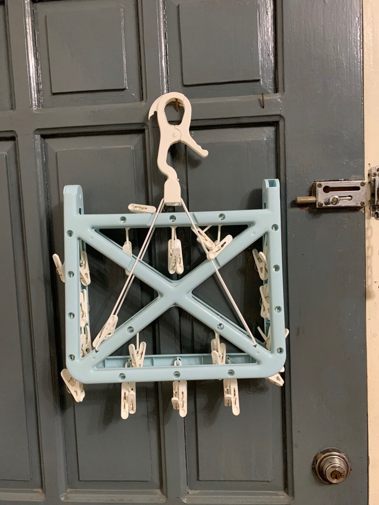 hanger with clothes pin, Furniture & Home Living, Home Improvement