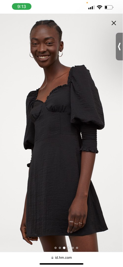 H&m puff sleeve dress online