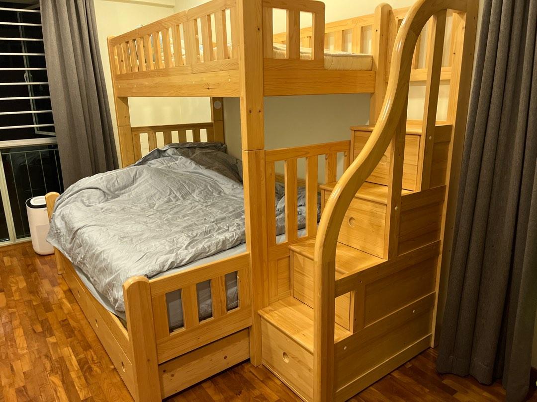 Ibenma queen/single modular bunk bed. Model SM301L, Furniture & Home Living, Furniture, Bed