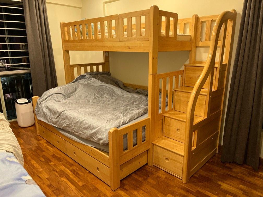 Ibenma queen/single modular bunk bed. Model SM301L, Furniture & Home Living, Furniture, Bed