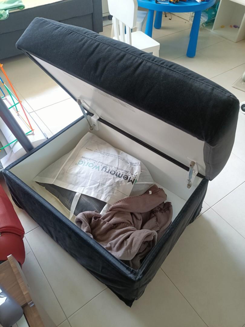 Ikea farlov footstool with storage, Furniture & Home Living, Furniture