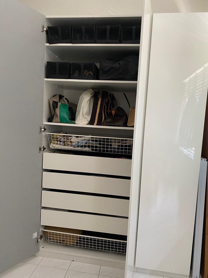 Ikea large wardrobe furniture home living furniture shelves