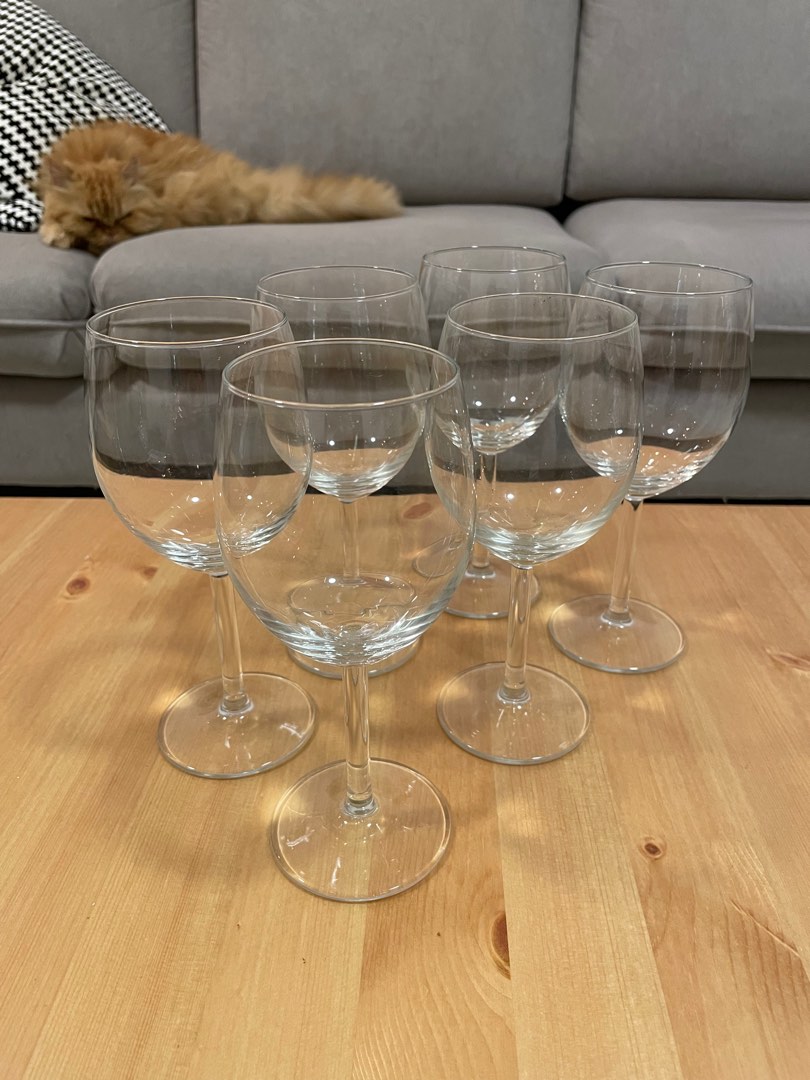 IKEA Wine Glasses x 6, Furniture & Home Living, Kitchenware & Tableware
