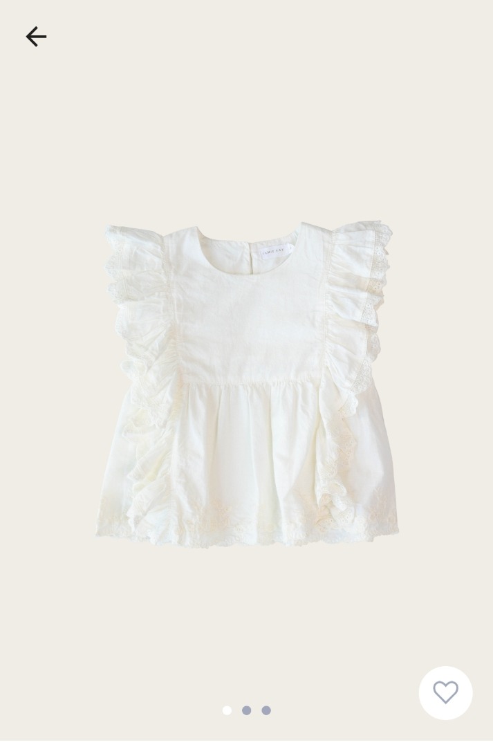 Jamie Kay Organic Cotton Lydia Top Natural, Babies & Kids, Babies