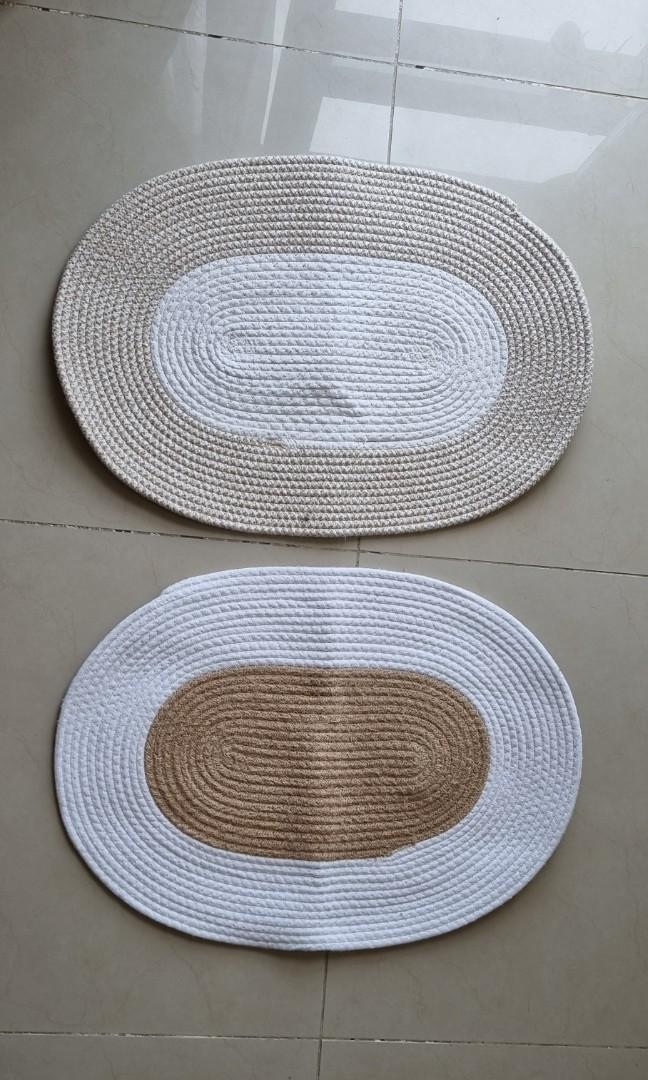 Japanese Muji Style Rug / Bath Mat / Foot Mat, Furniture & Home Living