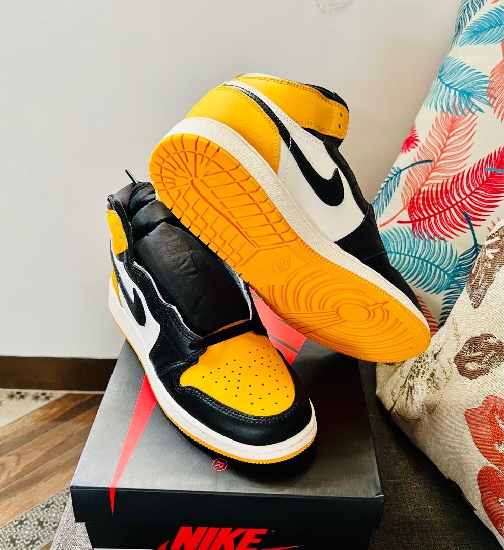 Jordan 1 taxi GS (Category: Sneakers) located in Rizal. Submitted by kicksforkeeps (Listing ID 1180285657, Image 3). Description: Brand new size 6.5Y , size 7.5 womens Local release Shipping thru grab/lalamove Meet up near Cainta or Ayala Ave Makati.