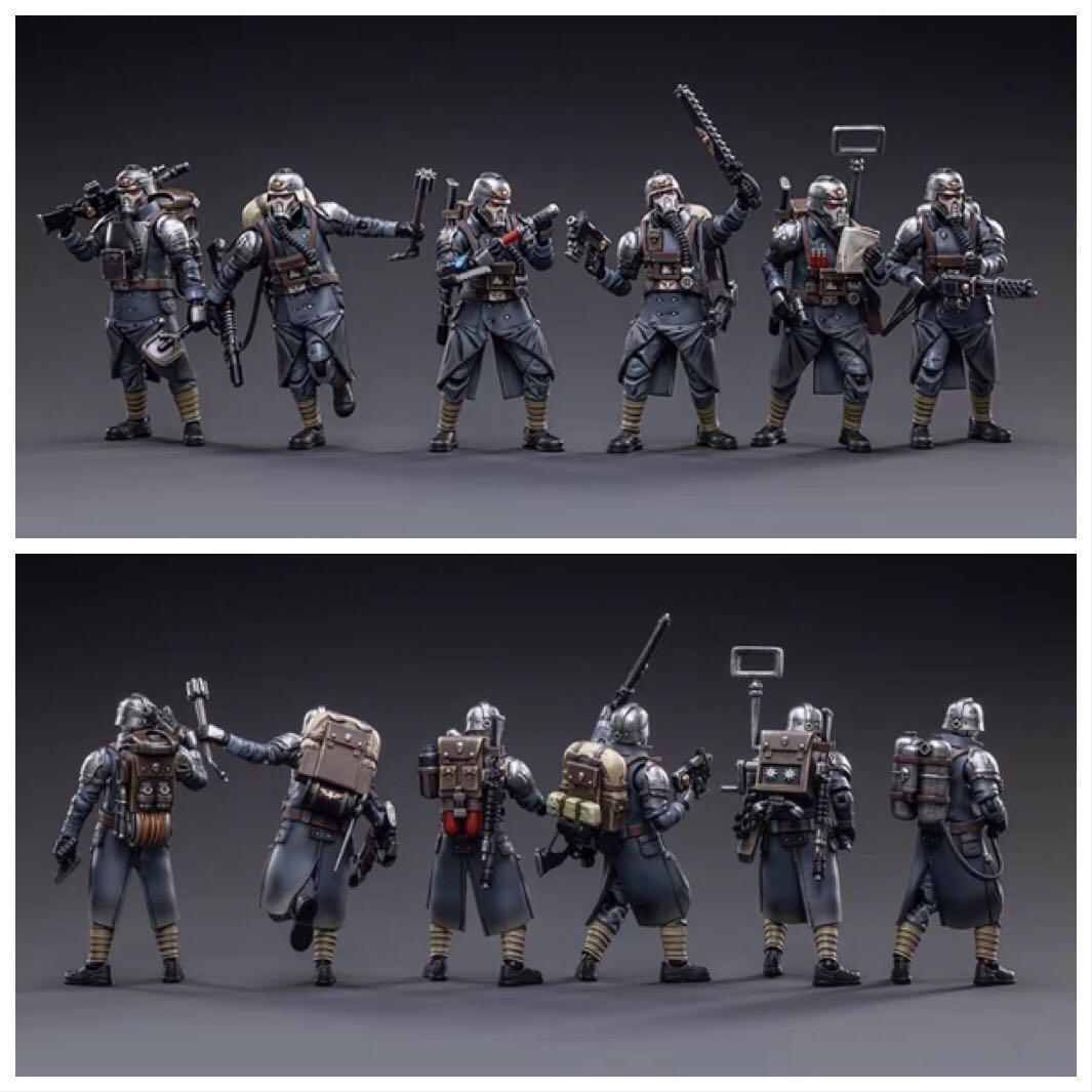 Figurine JoyToy Warhammer 40K - Death Korps Of Krieg Veteran Squad Demolitions, échelle 1/18, Peinte