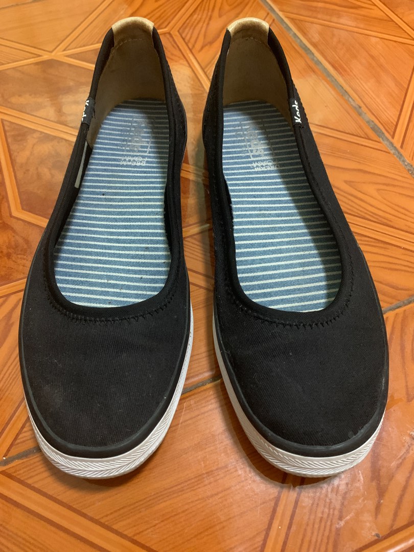 keds black slip ons