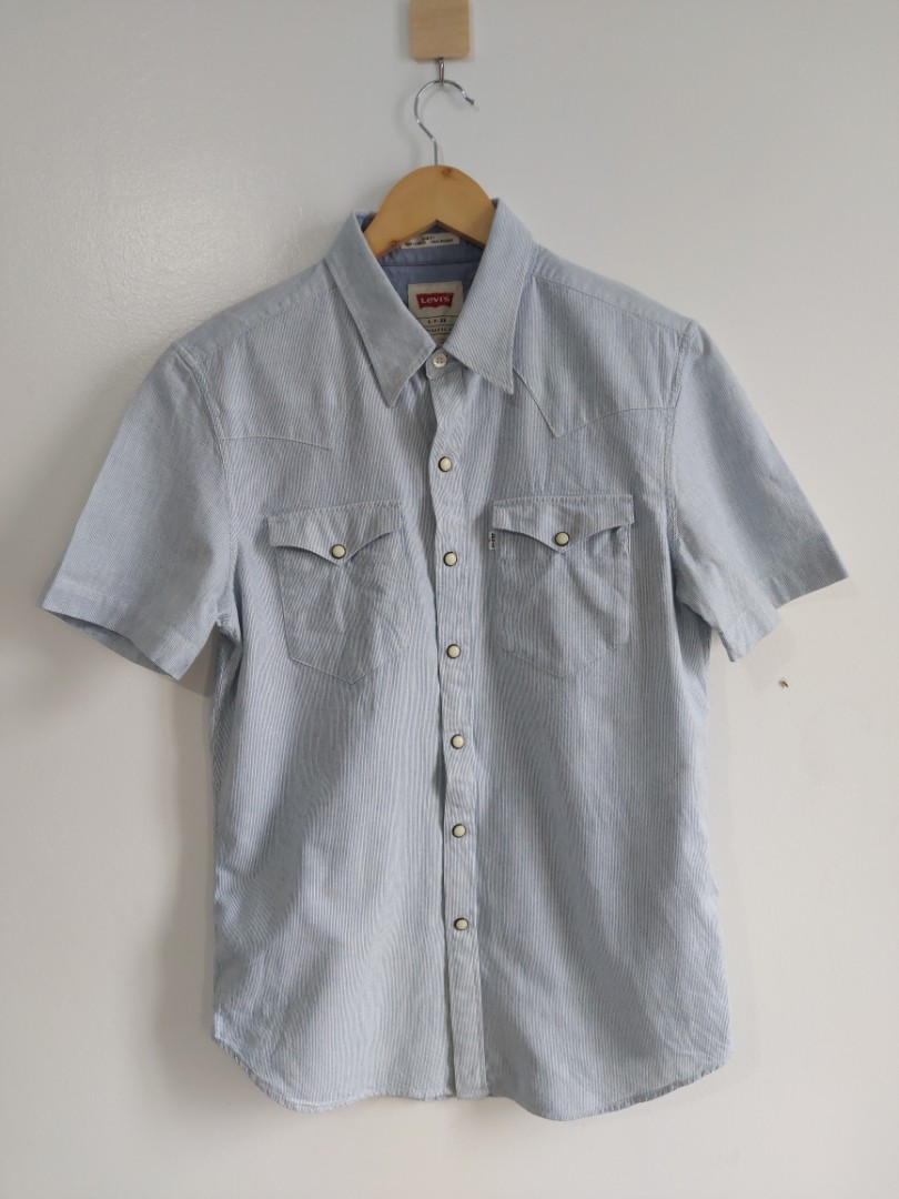 Levis Button Down, Men's Fashion, Tops & Sets, Formal Shirts on Carousell