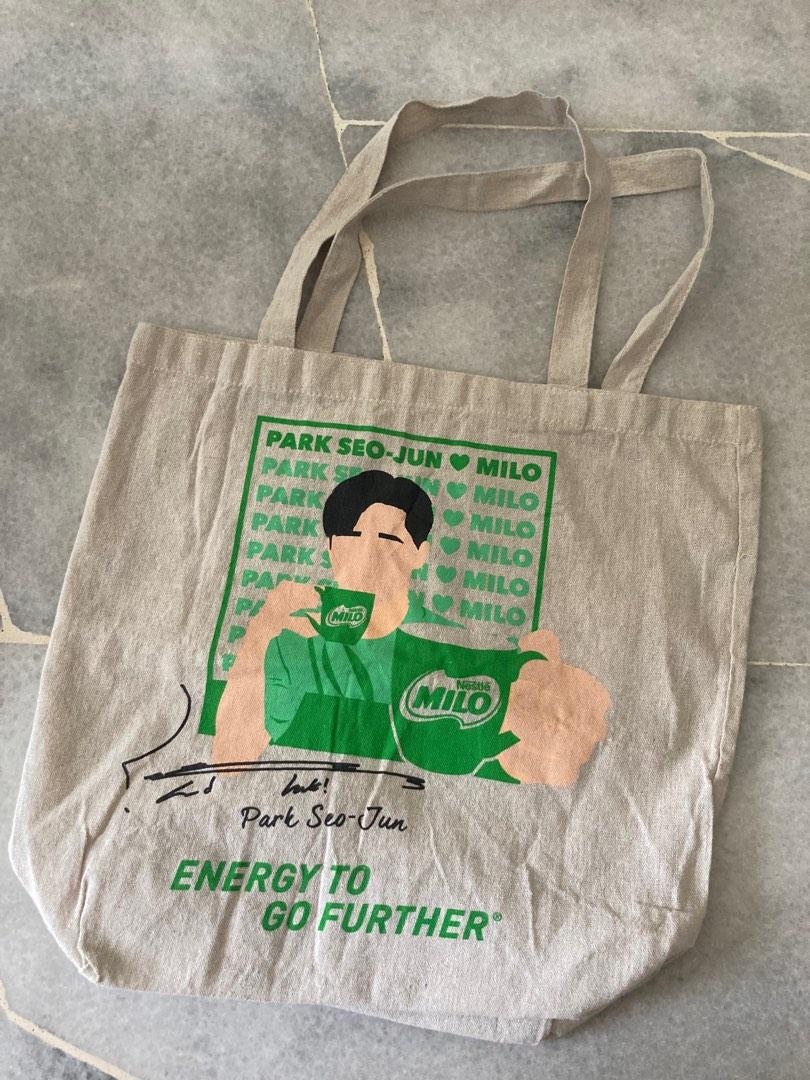 LIMITED EDITION Milo x Park Seo-Jun Tote Bag, Food & Drinks, Packaged ...